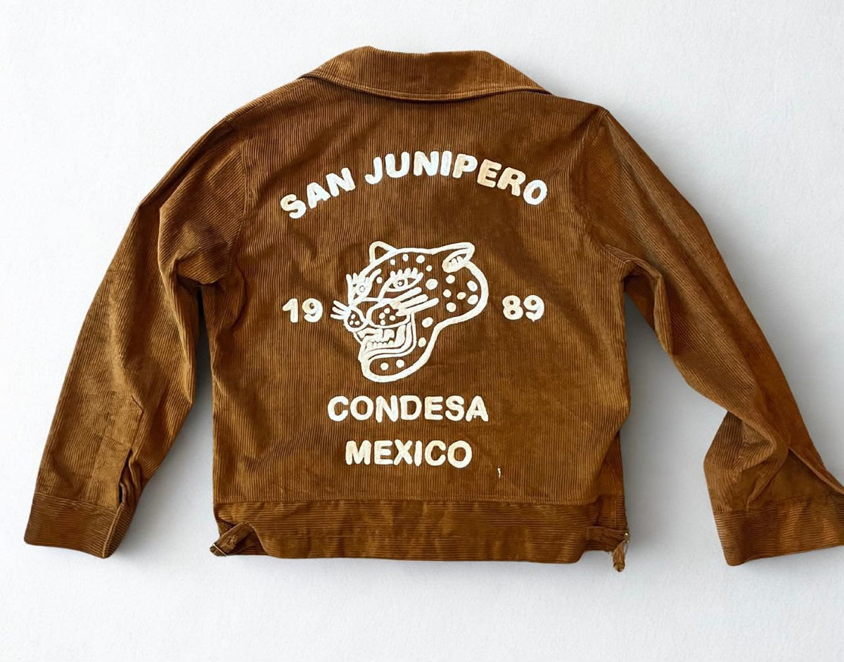 chamarra de pana  corduroy jacket  el tigre color cafe
