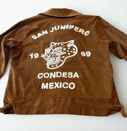 chamarra de pana  corduroy jacket  el tigre color cafe