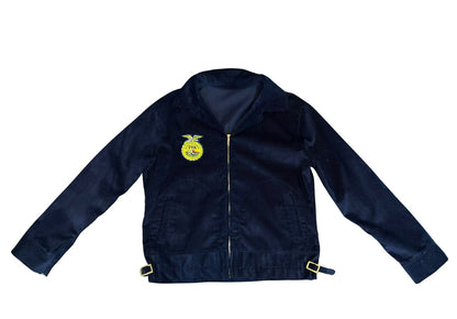 chamarra pana azul FFA future farmers america  SAN JUNIPERO corduroy