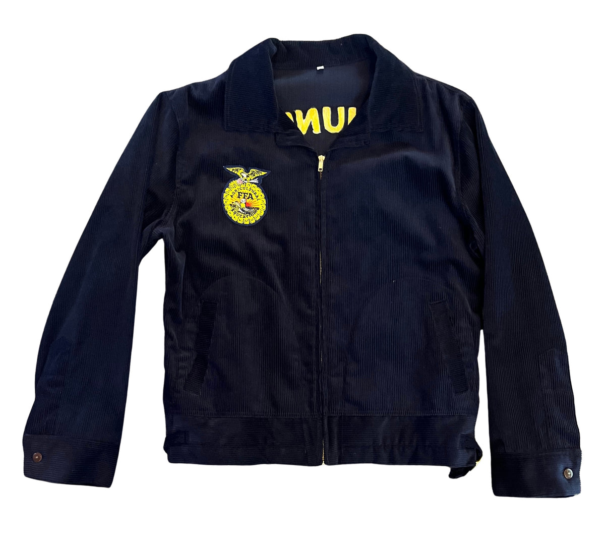 chamarra pana azul FFA future farmers america  SAN JUNIPERO corduroy