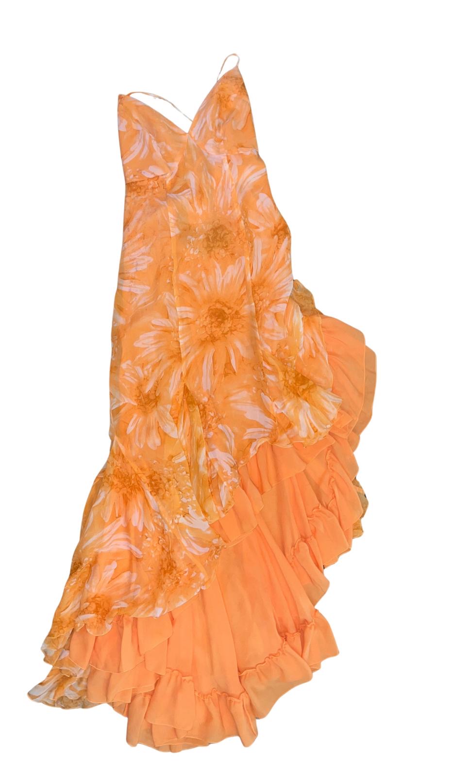 vestido color naranja PURA SETA 42