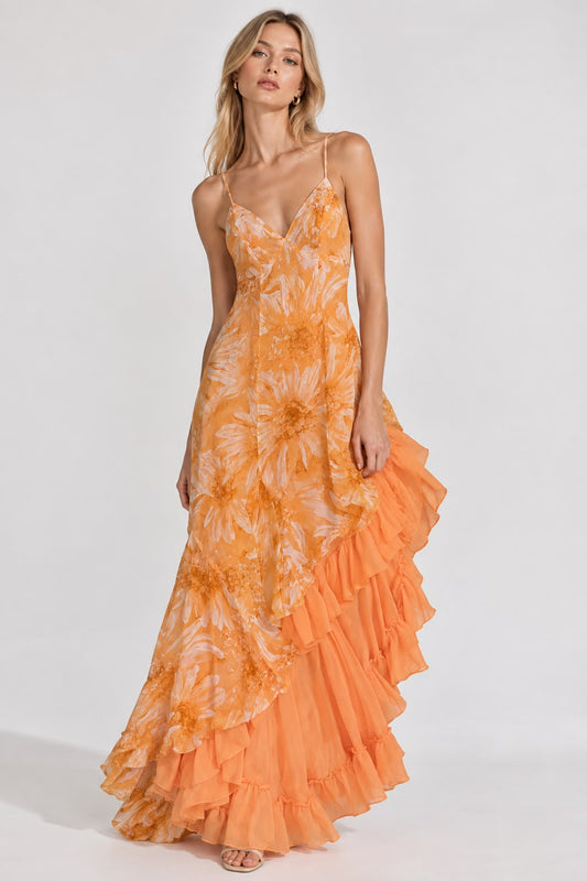 vestido color naranja PURA SETA 42