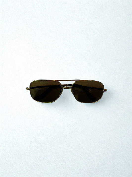Brown Aviator Sunglasses