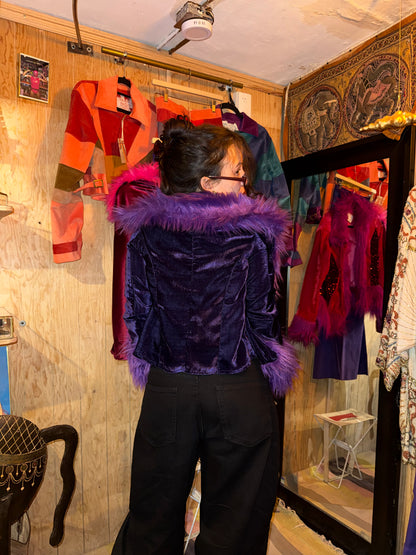 Abrigo de Terciopelo Afelpado