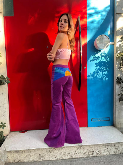 Sunny Pants in Purple Corduroy
