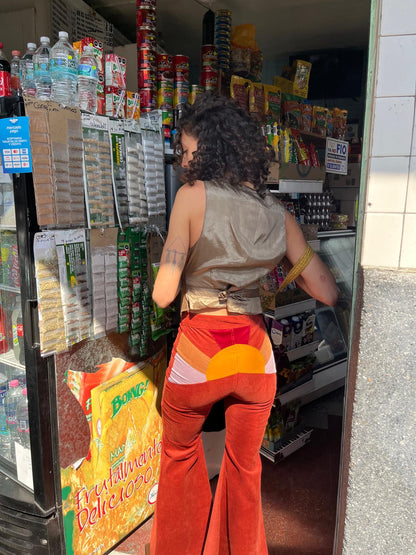 Sunny Pants in Orange Corduroy