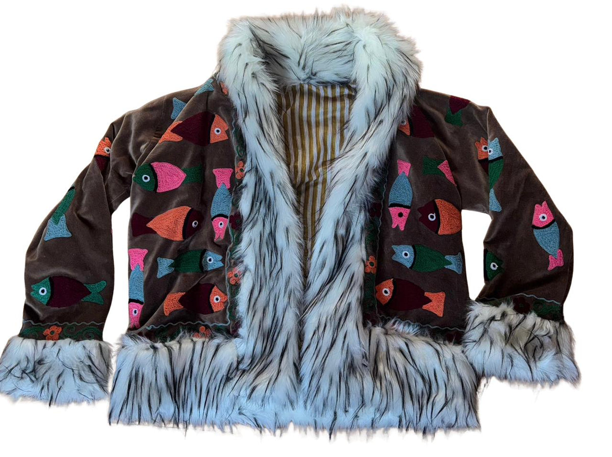 fish bohemian jacket