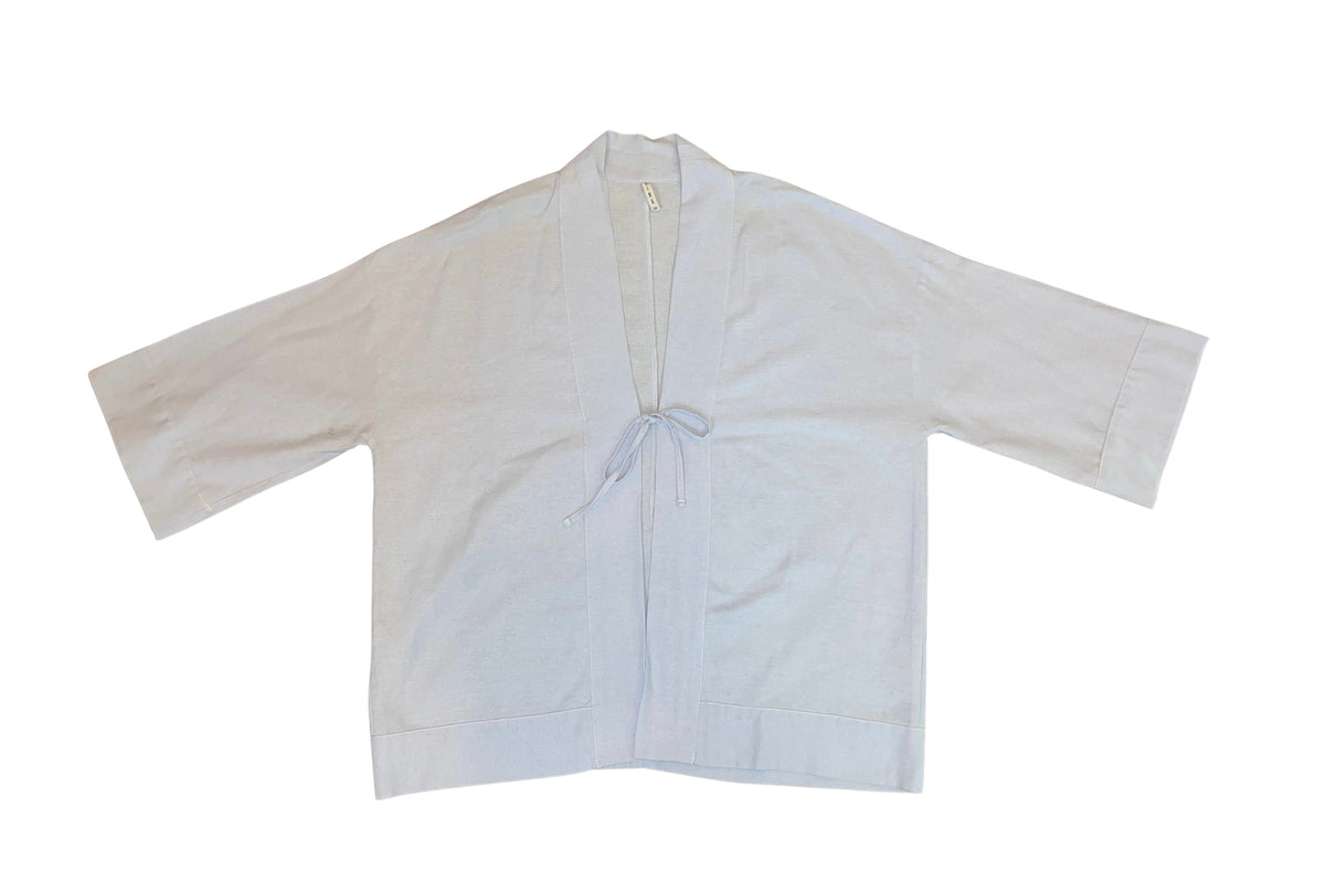kimono de lino talla única color avena
