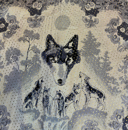 Camisa de seda metálica