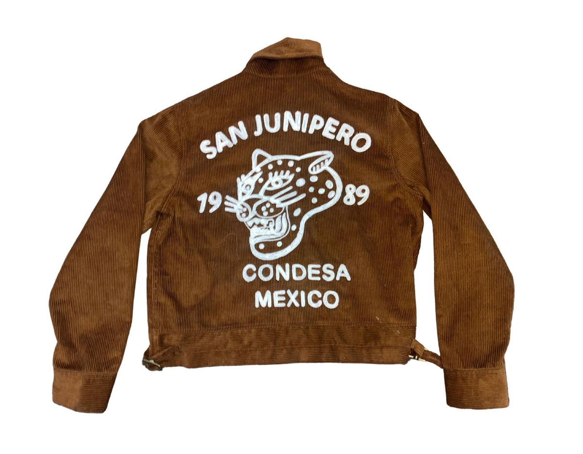chamarra de pana  corduroy jacket  el tigre color cafe