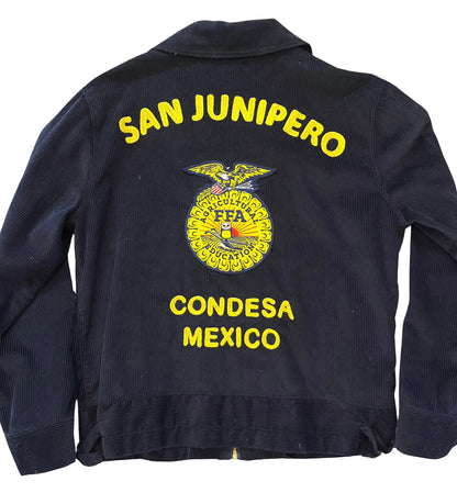 chamarra pana azul FFA future farmers america  SAN JUNIPERO corduroy