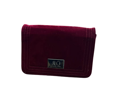 bolsa de gamuza roja Jenifer López y2k